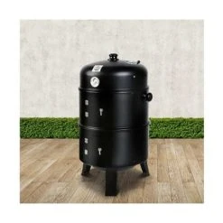 Fotya - 3-in-1 Charcoal BBQ SmokerBlack