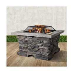 Fotya - Stone Base Outdoor Patio Heater Fire