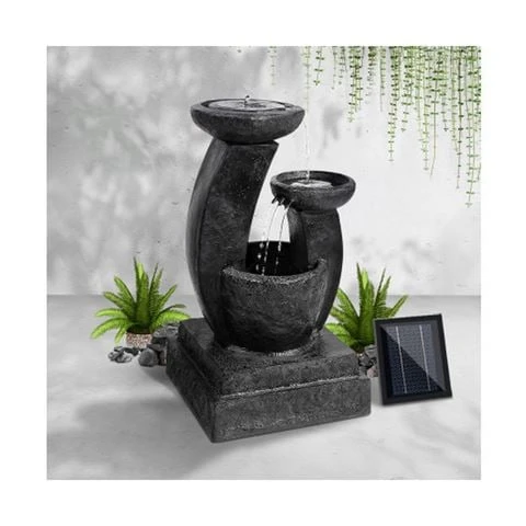 Enchanted Garden - Gardeon 3 Tier Solar Water Fountain Blue