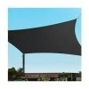 CoolShade - Instahut 6x8m Shade Sail Sun 280gsm Black