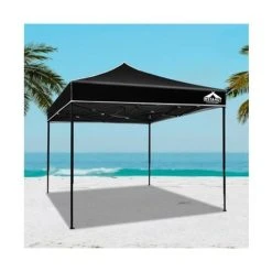 CoolShade - Instahut Gazebo Pop Up 3x3m Outdoor Black