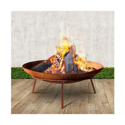 Fotya - Rustic Fire Pit Charcoal Iron Outdoor 60cm 3 Fotya - Rustic Fire Pit Charcoal Iron Outdoor 60cm