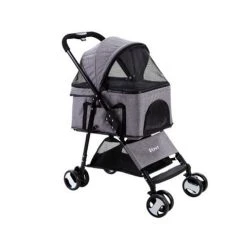 Pawfection - I.Pet Pet Stroller Dog Carrier 3 IN 1 Grey