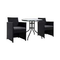 Exterieur Outdoor - Gardeon Dining Chairs & Table Setting
