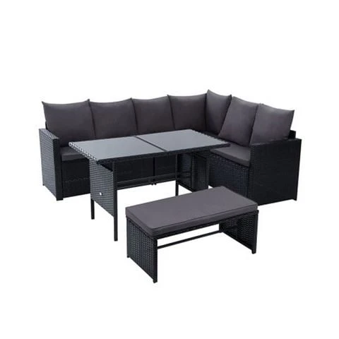 Exterieur Outdoor - Gardeon Outdoor Furniture 8 Seater Blk