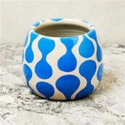 Jones & Co - Playa Drop Blue Planter