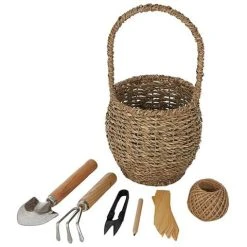 Coastal Home - Life Botanic Mini Garden Tools Basket 7pce