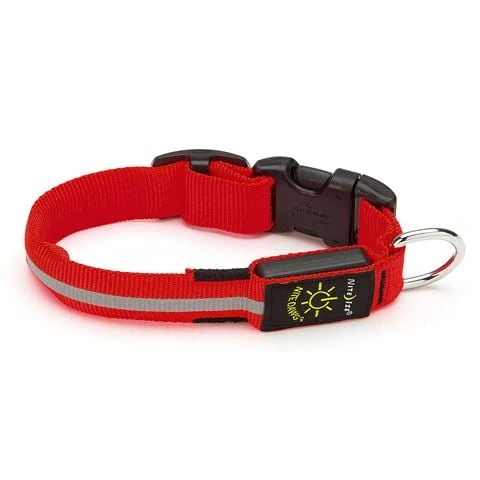 Nite Ize - Nite Dawg Light Up LED Dog Collar Small Red