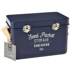 Burgon & Ball - Seed Packet Storage Tin Atlantic Blue