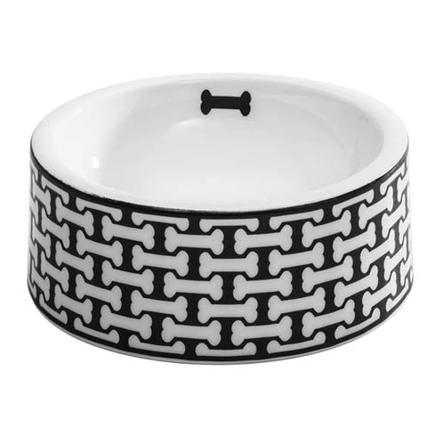 Halcyon Days - Bone Trellis Bowl Black Large