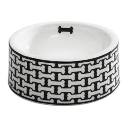 Halcyon Days - Bone Trellis Bowl Black Small